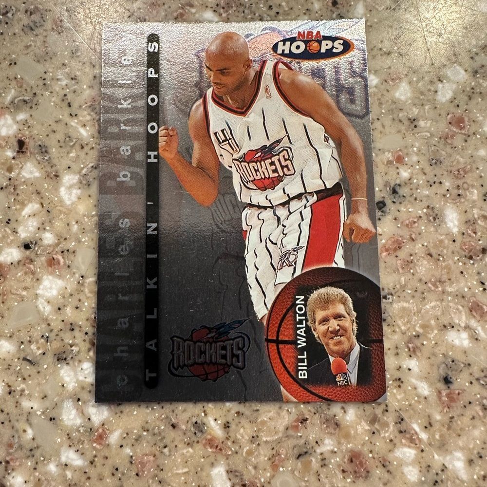 Red and White Trading Cards for Collectors of Charles Barkley talkin hoops mint